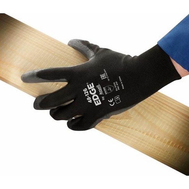 Ansell Edge 48126 PU Coated Mechanics Gloves Workwear.co.uk