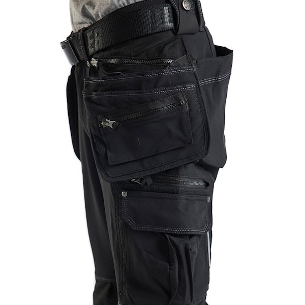 Craftsman 4-Way Stretch Trousers (Black) - Workwear.co.uk