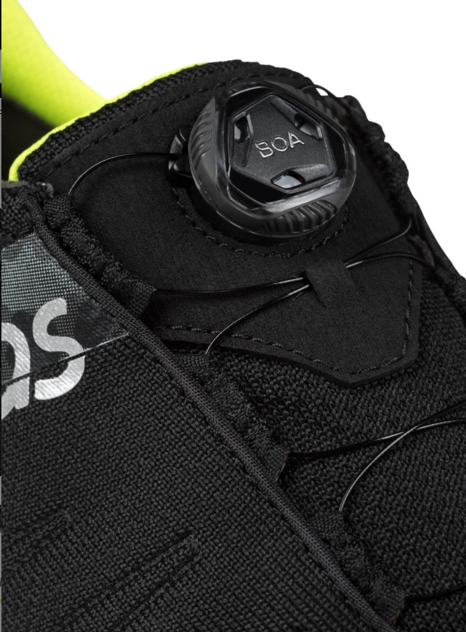 The BOA Fastening System allows the user to tighten/loosen their trainer at the turn of a dial BOA tightening system
