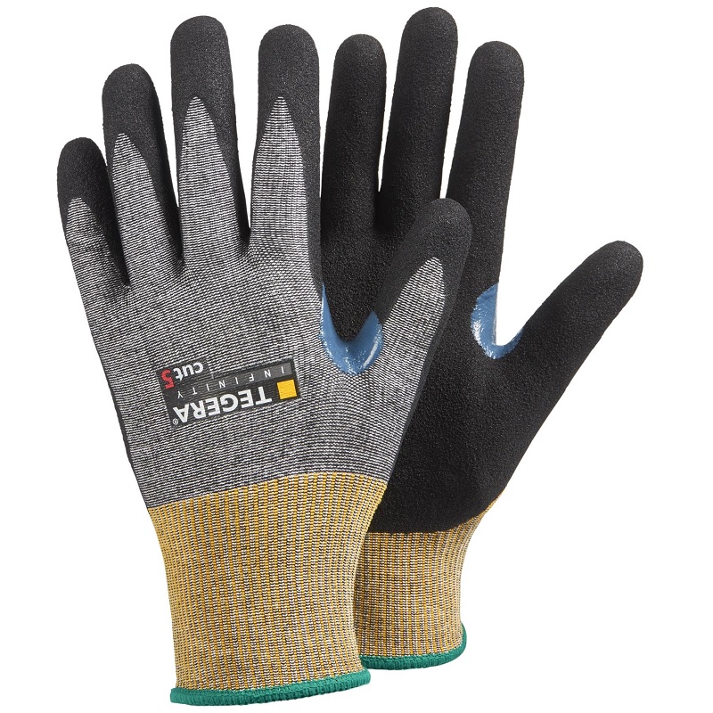 Ejendals 114 Tegera Palm-side Coated Grey/White Gloves Size 10 Ejendals 114 Tegera Palm-side Coated Grey/White Gloves Size 10