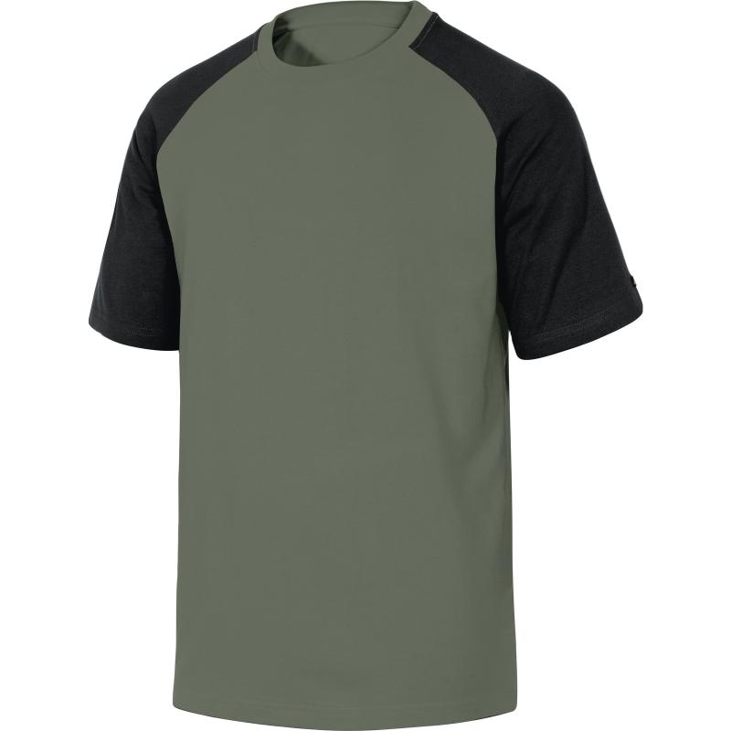 Delta Plus GENOA Black & Grey Cotton TShirt Workwear.co.uk