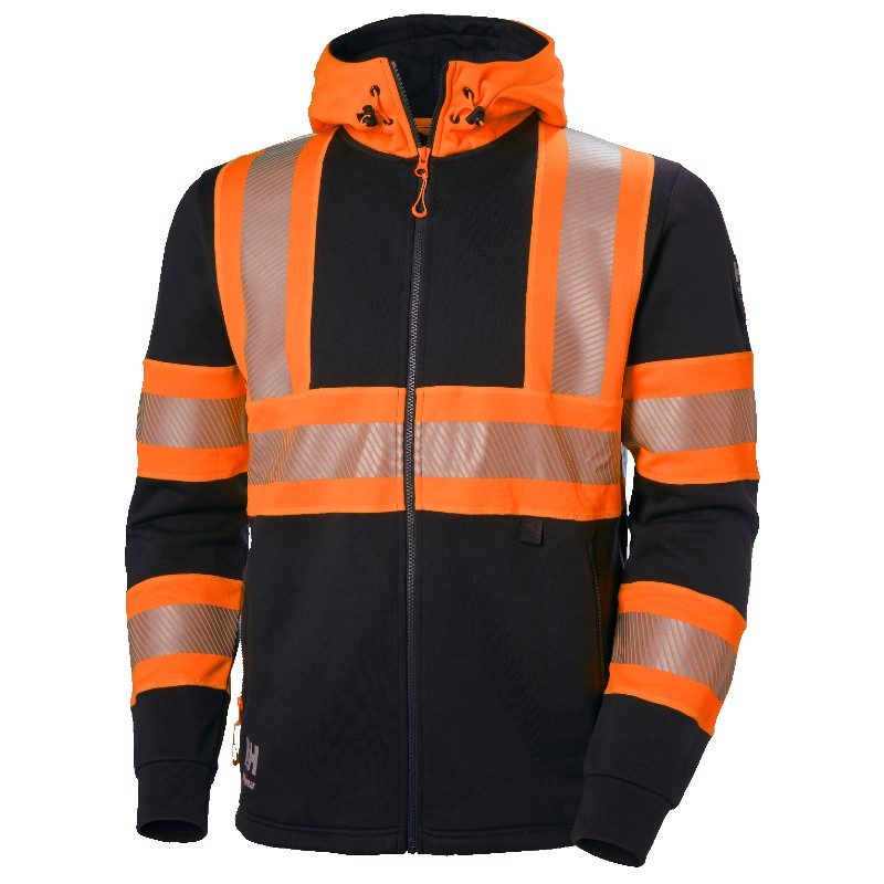 Helly Hansen ICU Hi Vis Zip Hoodie (Orange)