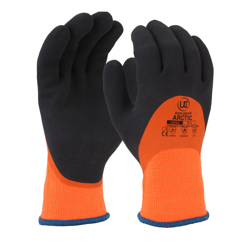 UCi KoolGrip Arctic Thermal Latex-Coated Cold- and Heat-Resistant  Waterproof Gloves