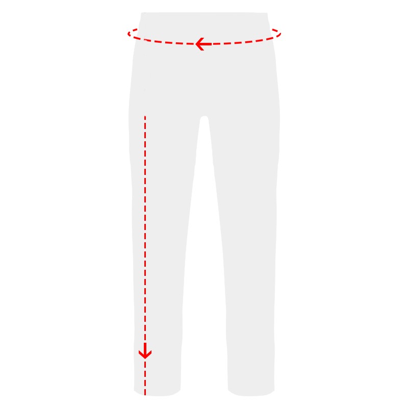 top and bottoms size measuring guide