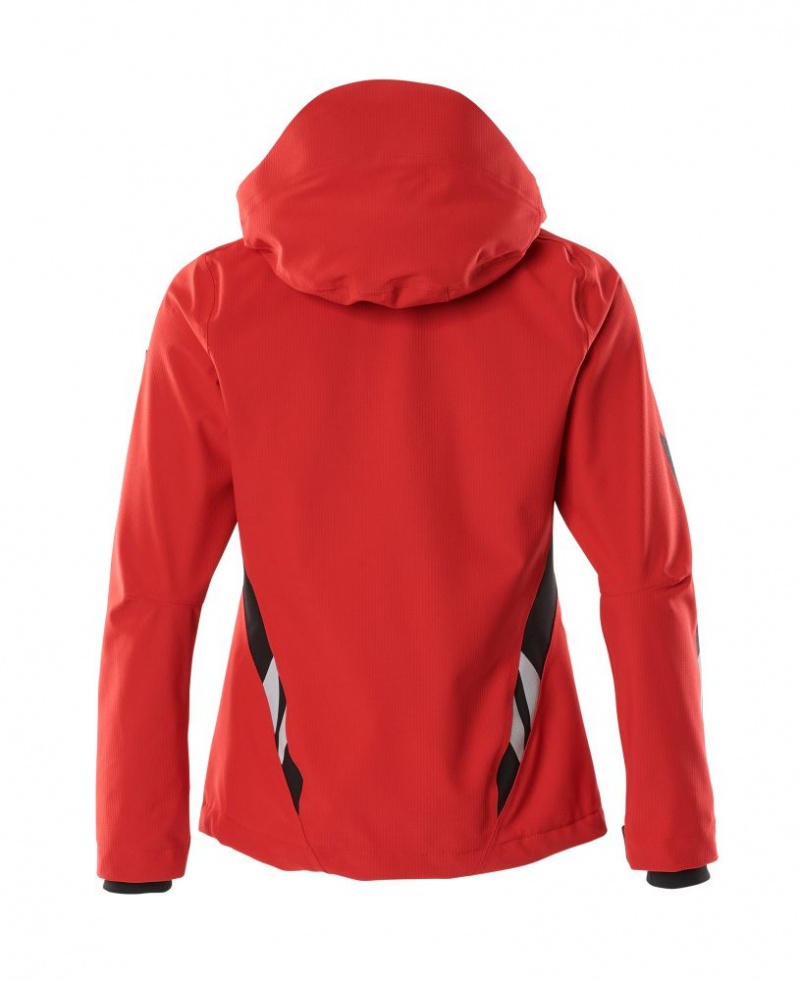Mascot Ladies Red Waterproof Windproof Jacket - Workwear.co.uk