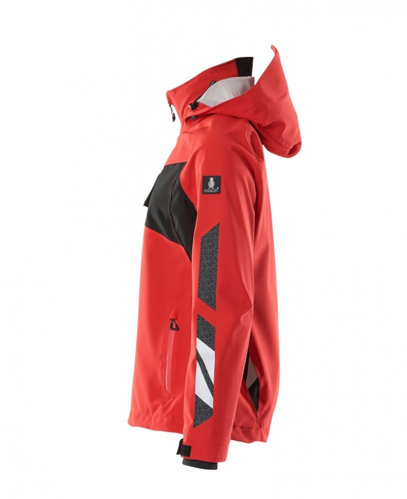 Mascot Ladies Red Waterproof Windproof Jacket - Workwear.co.uk
