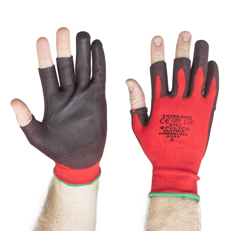 Fingerless safety gloves Outlet