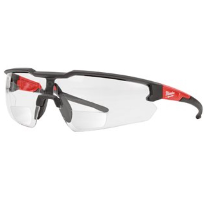 Milwaukee Safety Glasses +2 Magnified Workwear.co.uk