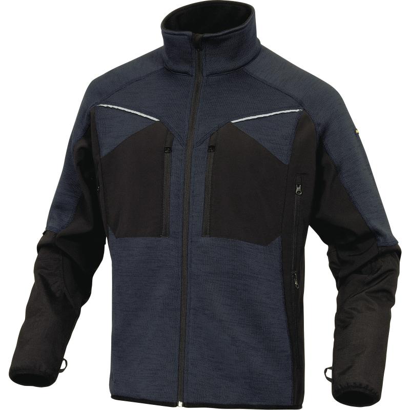 Delta Plus NAGOYA Navy Polyester Cardigan Jacket - Workwear.co.uk