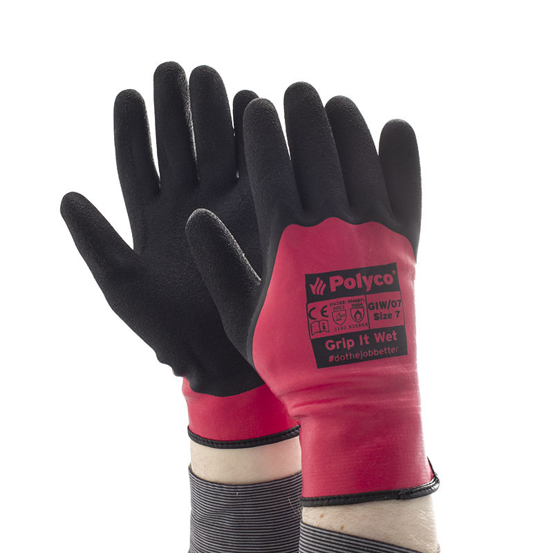 polyco grip it wet heat resistant gloves giw heat proof gloves