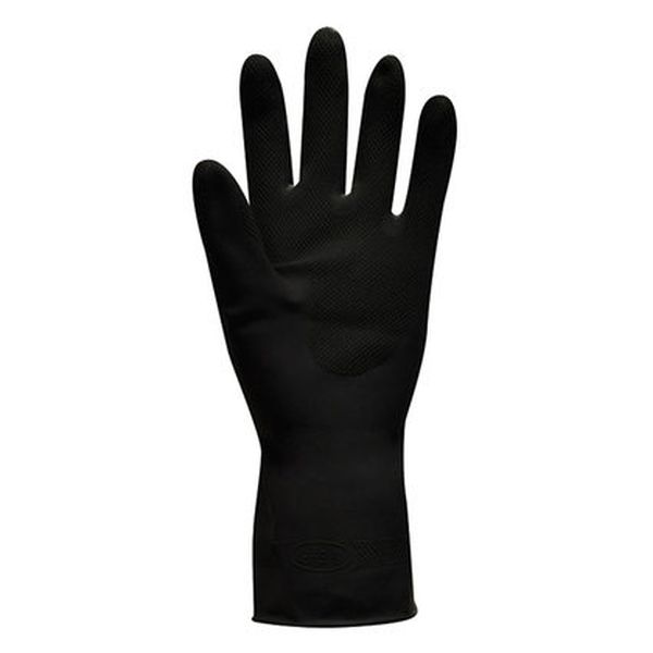 Polyco Jet Black Chemical Resistant Gloves 52 Workwear.co.uk