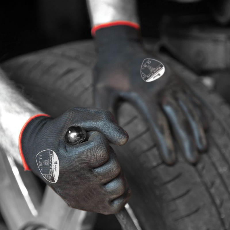 Polyco Matrix P Grip Polyurethane Black Handling Gloves 40-MAT ...