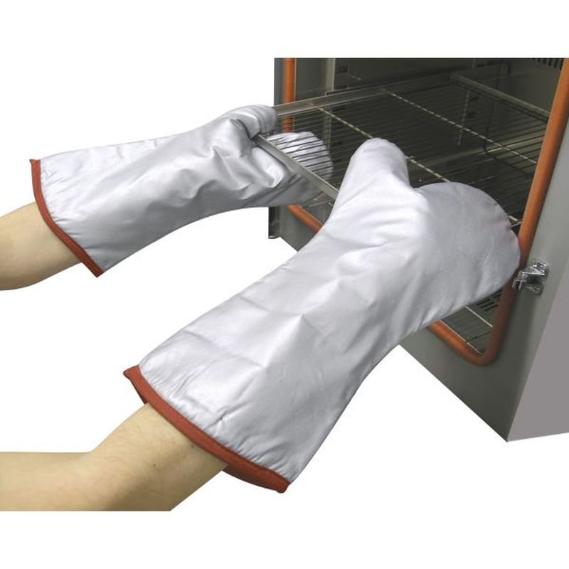 Polyco NonStick Teflon HeatResistant Silver Oven Mitts Workwear.co.uk