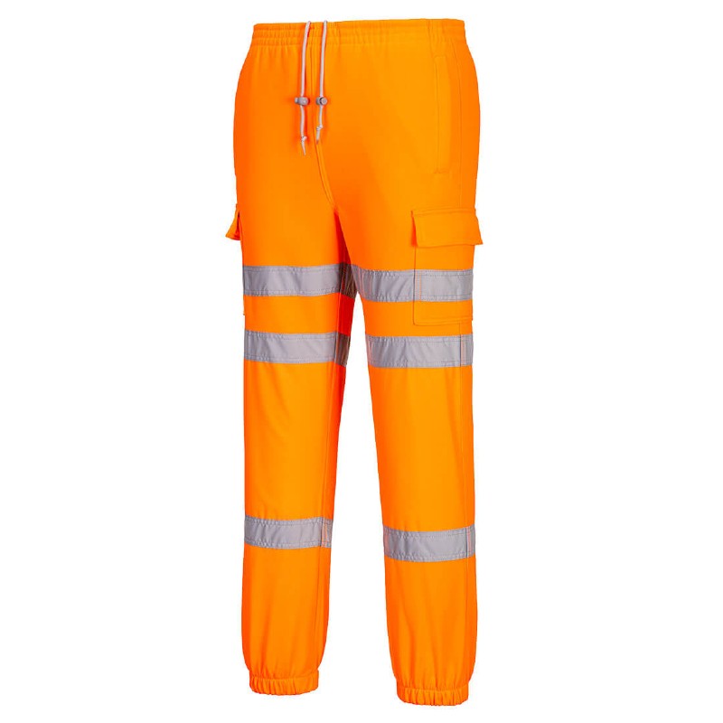 Portwest RT48ORR Orange Hi-Vis Joggers - Workwear.co.uk