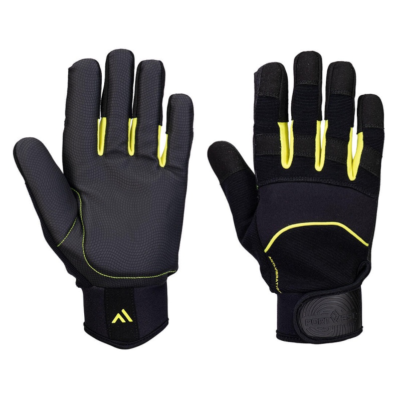Portwest A791 HAVS Safety Gloves (Black) Workwear.co.uk
