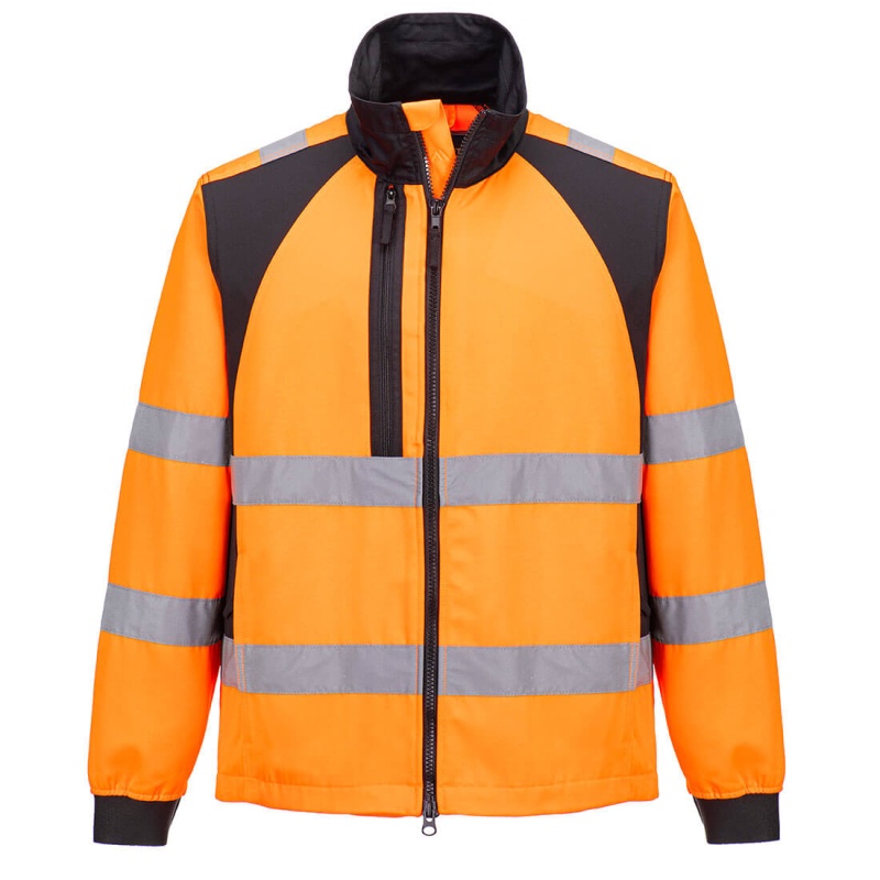 Portwest CD861 WX2 Eco Hi-Vis Recycled Work Jacket (Orange/Black)