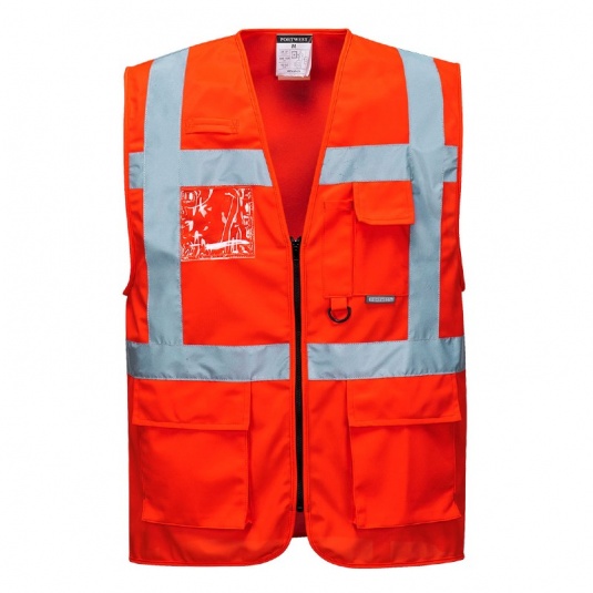 Portwest S476 Berlin Executive Red Hi-Vis Vest 