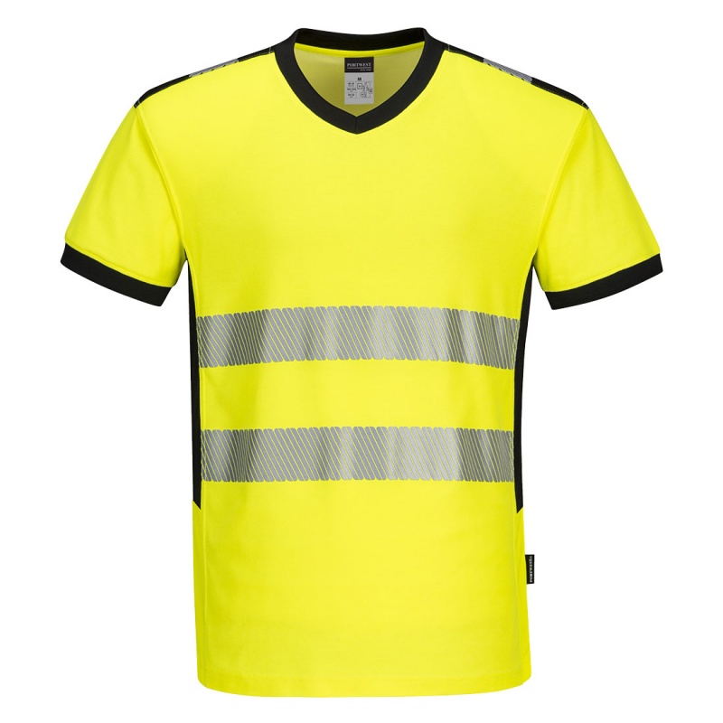 Portwest PW310 Hi-Vis V-Neck T-Shirt 