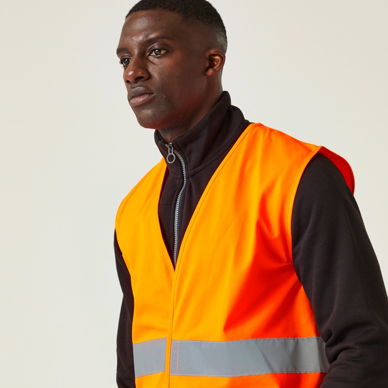 Regatta Pro Hi-Vis Orange Work Vest TRS255 - Workwear.co.uk