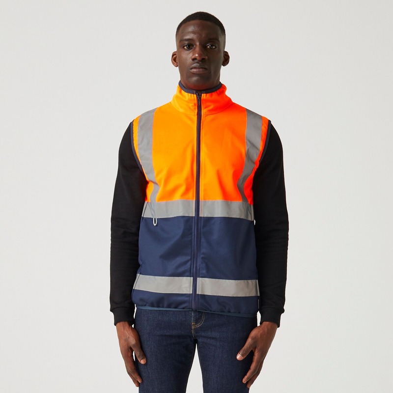 Regatta Pro Hi-Vis Gilet TRS257 (ORG/NAV) - Workwear.co.uk