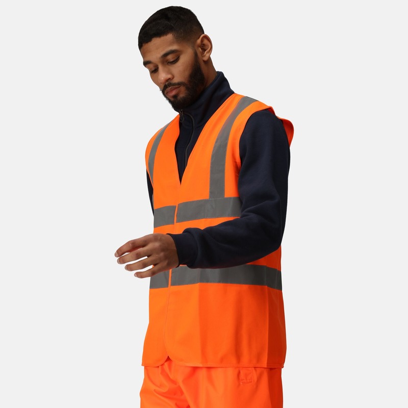Regatta Orange Hi-Vis Safety Vest (TRS195) - Workwear.co.uk