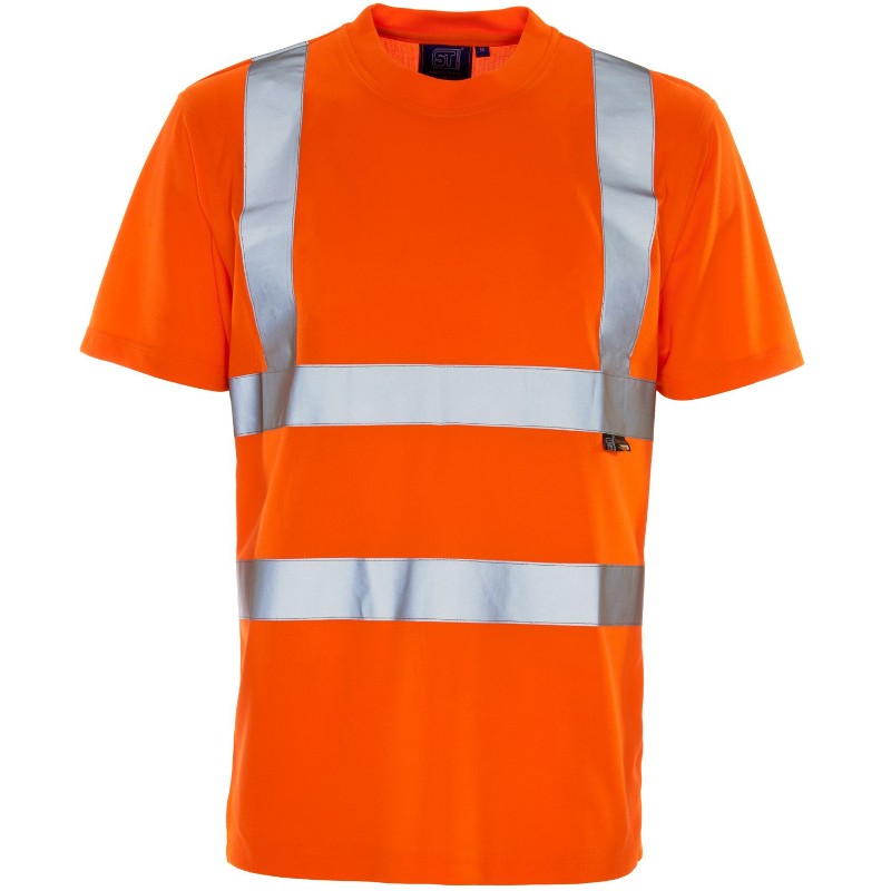 Supertouch Bird Eye Hi-Vis T-Shirt (Orange) - Workwear.co.uk