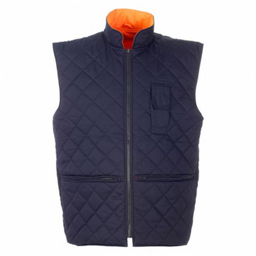 The Supertouch Hi-Vis Interactive Bodywarmer features a reversible design Reversible design