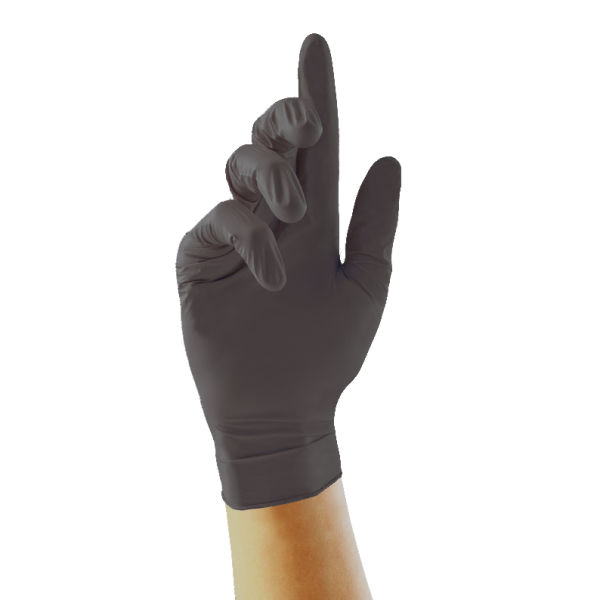 Unigloves Black Pearl Disposable PowderFree Food Prep Gloves GP00315