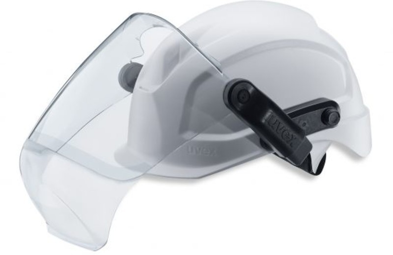 Magnetic levers allow for quick attachment of visor to helmet Magnetic levers allow for quick attachment of visor to helmet