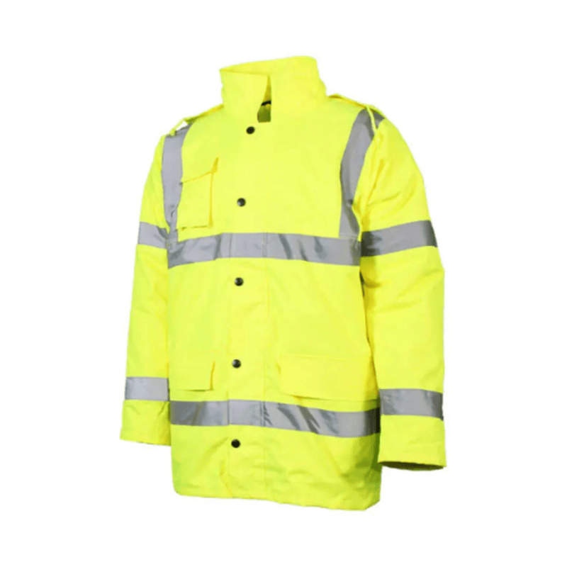 Warrior HV06 Hi-Vis Traffic Jacket YEL - Workwear.co.uk