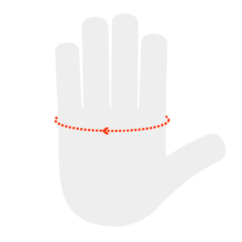 How to measure hand width