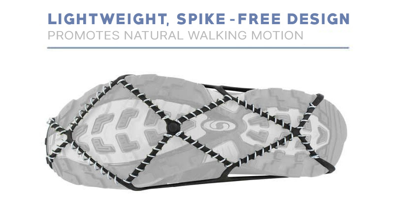 Snow Grips by Yaktrax, Ideal for Packed Snow but Suitable for Ice.