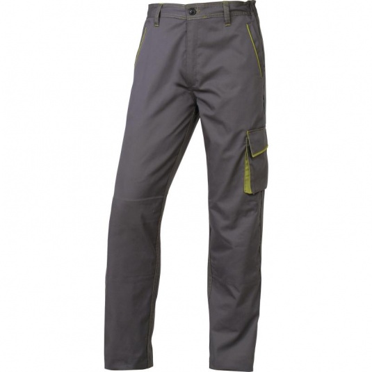 Delta Plus M6PAN Grey and Green Panostyle Working Trousers