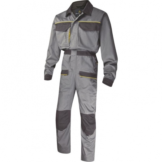 Delta Plus MCCOM Grey Corporate Overalls with Buttock Reinforcement