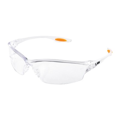 MCR Law 2 Clear Lens Scratch-Resistant and Anti-Fog Safety Glasses