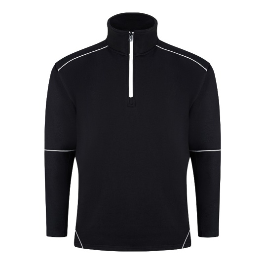Fort Workwear 167 1/4 Zip Sweatshirt Black - Workwear.co.uk