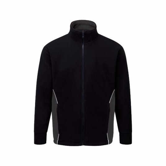 Orn Workwear Silverswift Two-Tone Fleece Jacket (Black/Graphite)