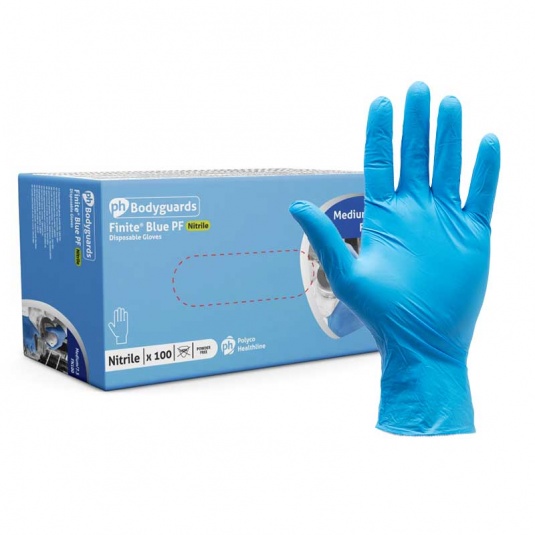 Polyco Finite PF Bodyguards Nitrile Chemical Resistant Gloves FN100