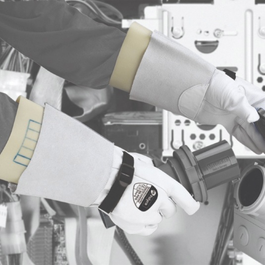 Polyco Electricians Protection Gauntlets with Buckle - Workwear.co.uk