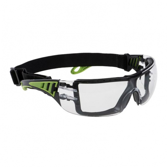 Portwest Tech Look Plus UV-Resistant Clear Safety Glasses PS11CLR