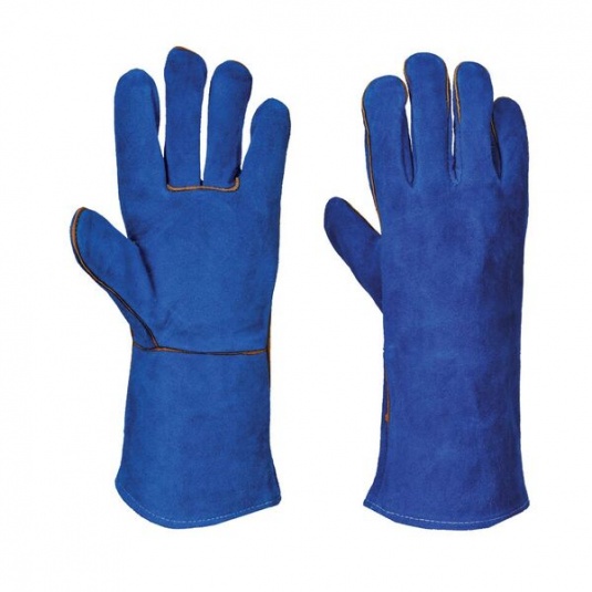 Portwest A510 Blue Cow Split Leather Welding Gauntlets
