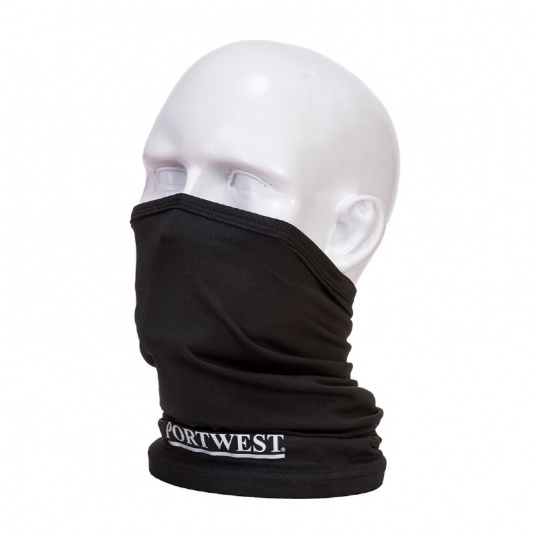 Portwest CS25 Black Anti-Microbial Multiway Face Covering Scarf