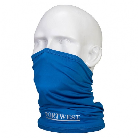Portwest CS25 Cobalt Blue Anti-Microbial Multiway Face Covering Scarf