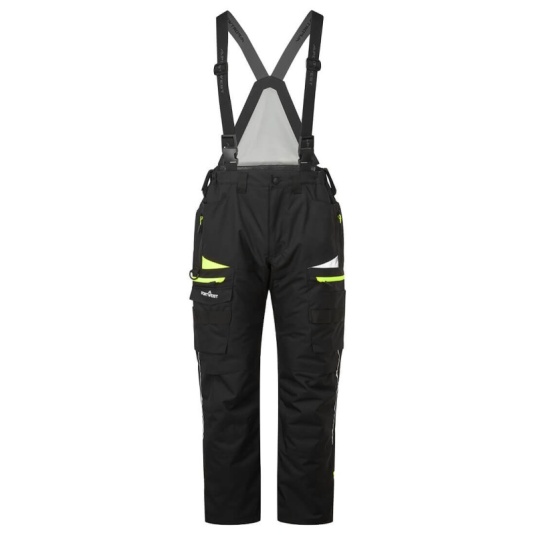 Portwest DX458 Winter Bib Trousers (Black) - Workwear.co.uk