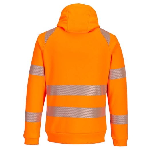 Portwest DX484 Hi-Vis Hoodie (Orange/Black) - Workwear.co.uk