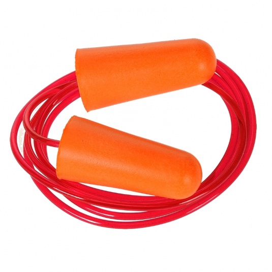 Portwest EP08 Orange Corded PU Foam Ear Plugs (200 Pairs)