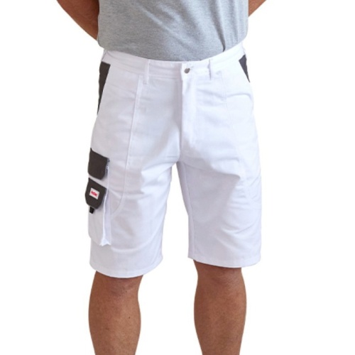 ProDec Men's White Painters Shorts - Workwear.co.uk