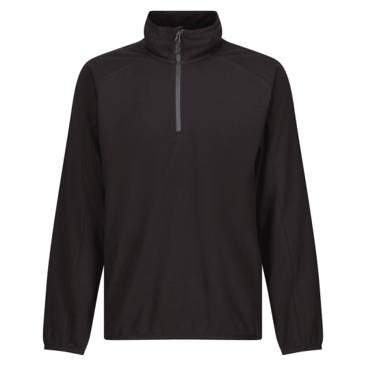 Regatta BLK/RED Half-Zip Work Fleece TRF691 - Workwear.co.uk