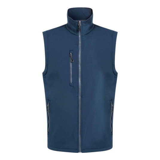 Unisex Navigate Fleece Body Warmer voor volwassenen (Zwart/Klassiek Rood