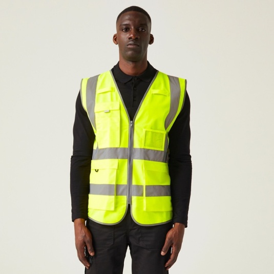Regatta Yellow Executive Hi-Vis Vest - Workwear.co.uk